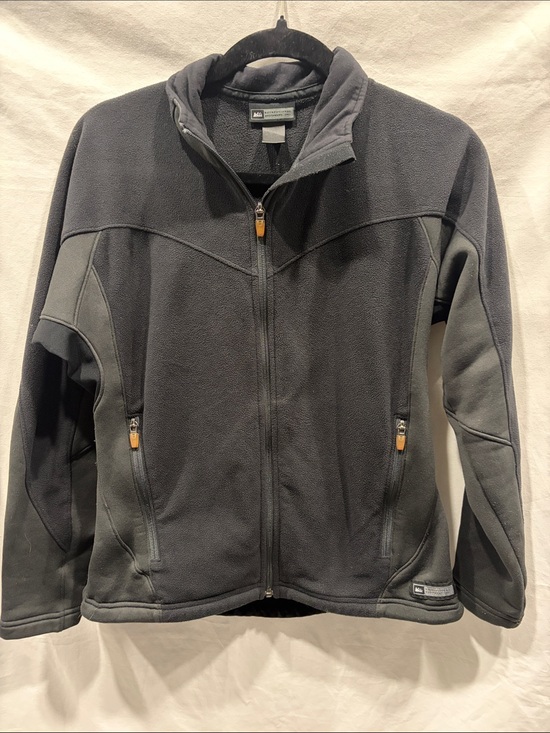 REI Jackets & Blazers - REI Women's Dark Gray Full-Zip Utility Fleece Jacket